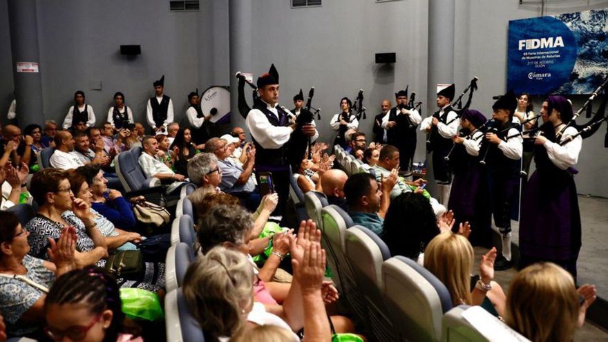 Aller celebra su día e n la FIDMA con música de gaitas y tradición