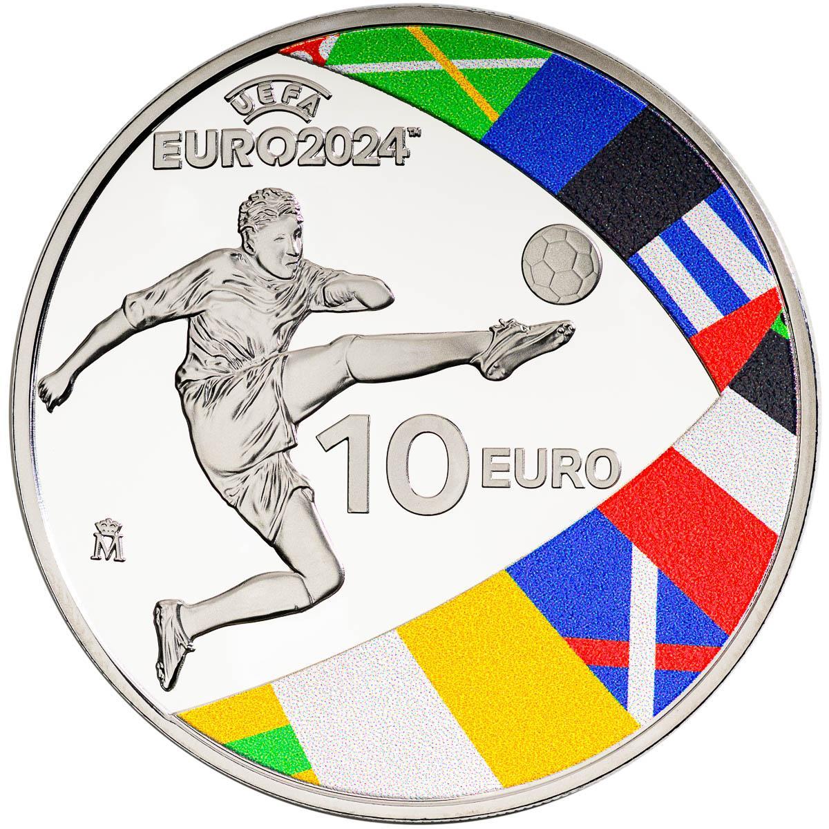 Detalle de la nueva moneda de 10 euros