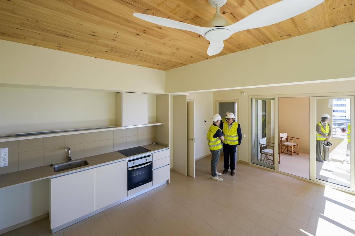 El interior de una de las viviendas de La Sibèria de Barcelona
