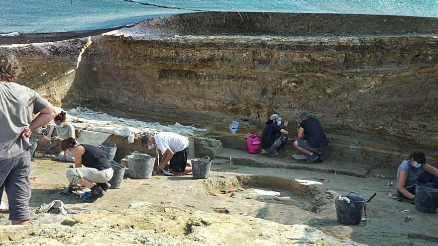 Els treballs a l&#039;excavació anual al jaciment de Caldes de Malavella