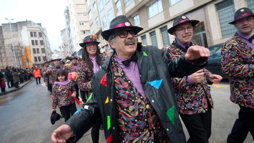 Comparsas en A Coruña en el pasado Carnaval.