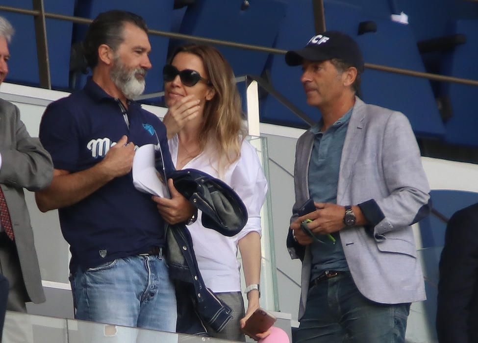 Antonio Banderas acude al Málaga - Valencia