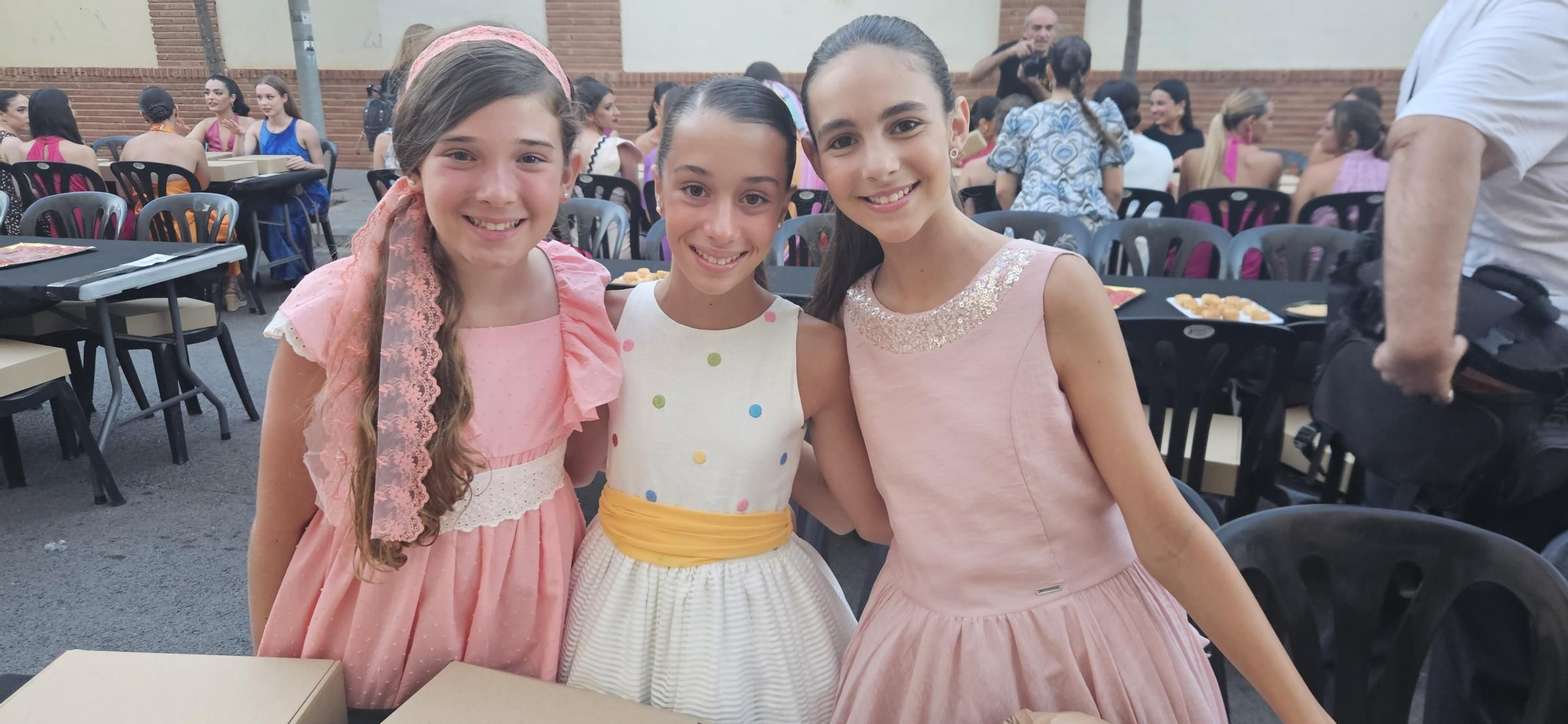 Candidatas a Fallera Mayor Infantil de València 2025 en la "punxà"