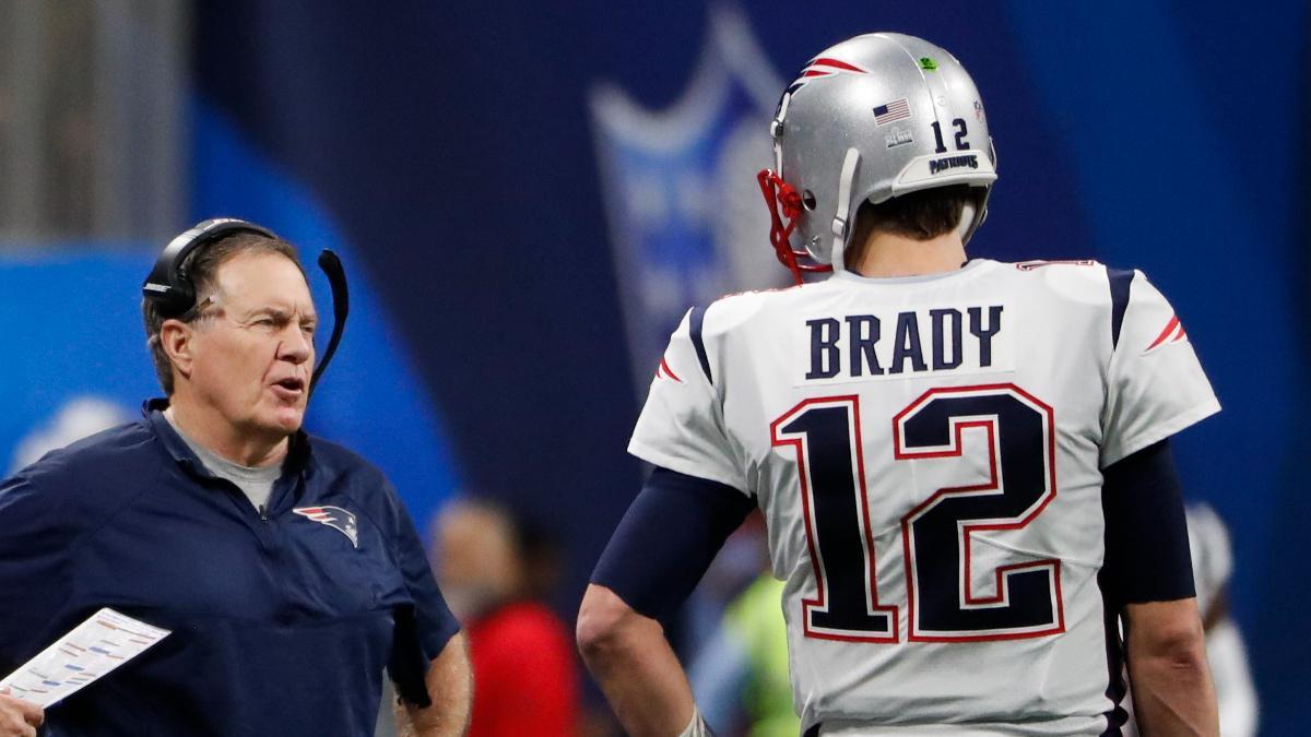 Bellichick y Brady en New England patriots