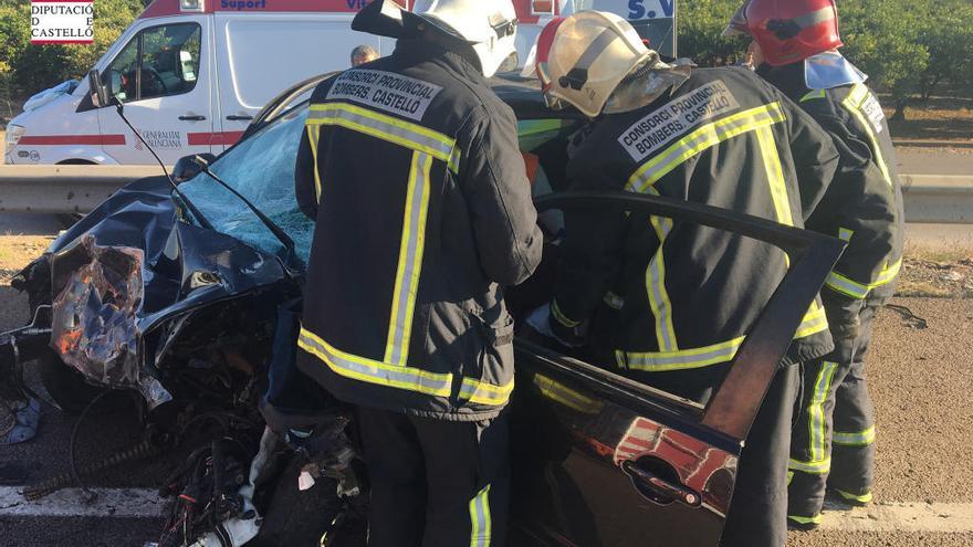 Cuatro heridos en un accidente en la N-340 en Vila-real