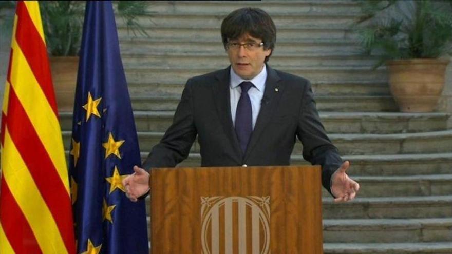 Puigdemont y Diana Quer, &#039;estrellas&#039; de los informativos