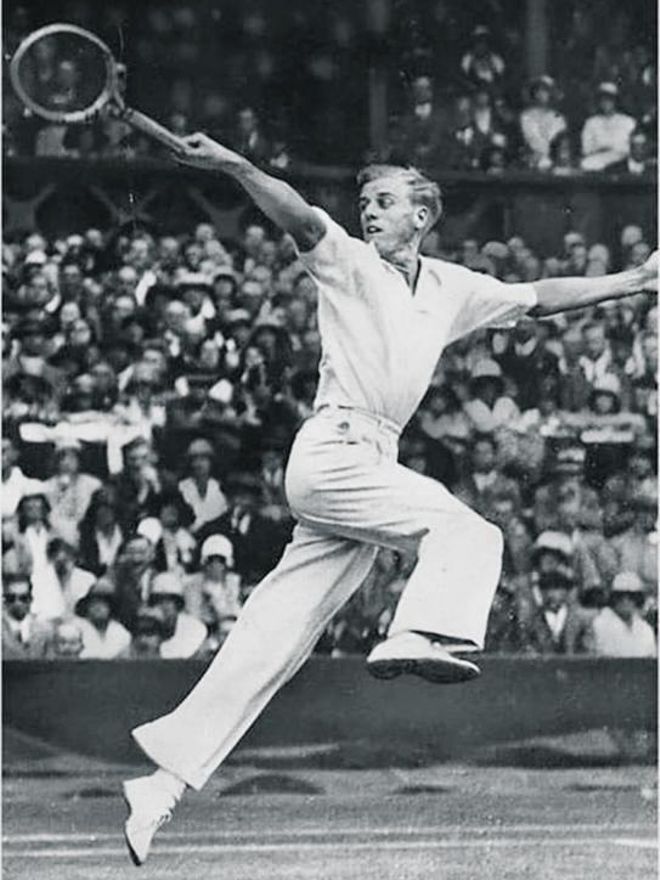 Sidney Wood durante un partido