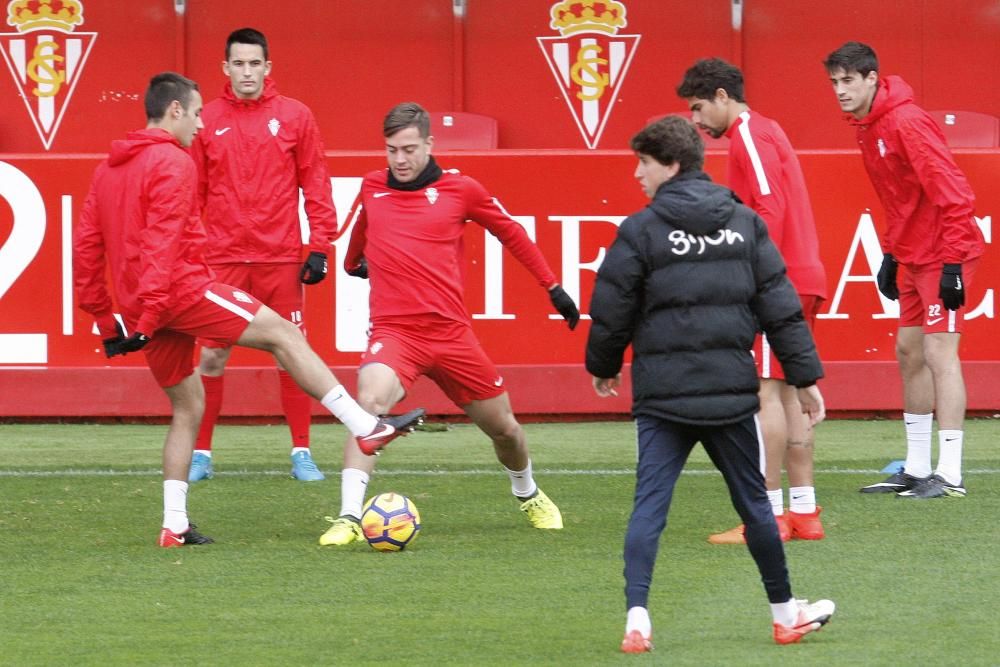 Entrenamiento del Sporting