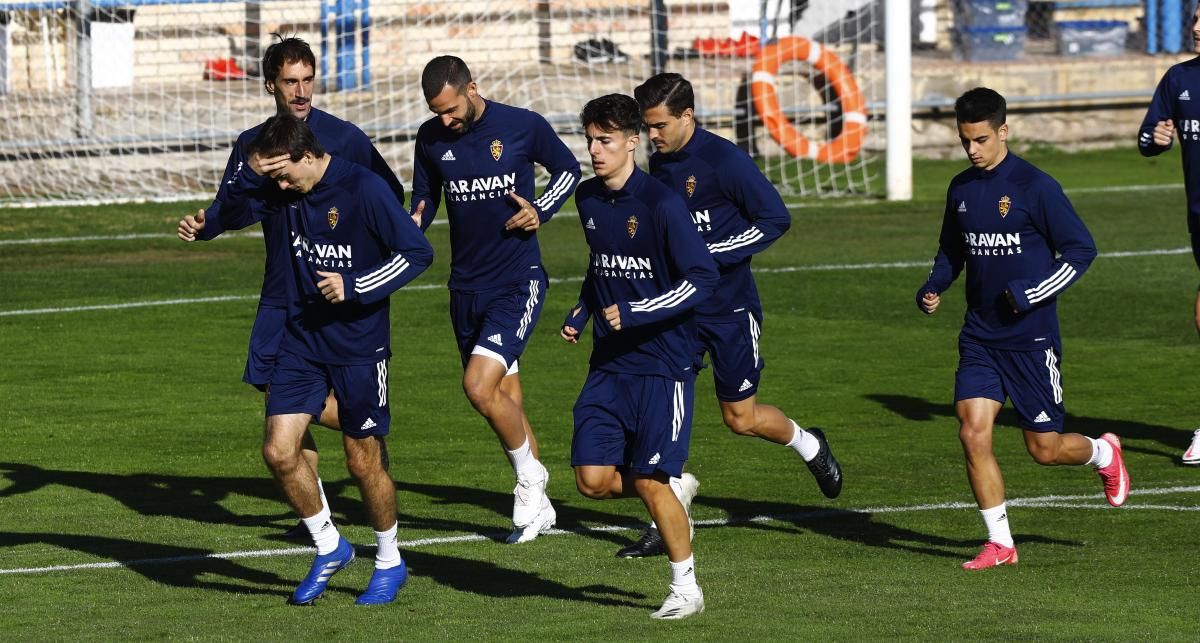 Entrenamiento del Real Zaragoza en la Ciudad Deportiva