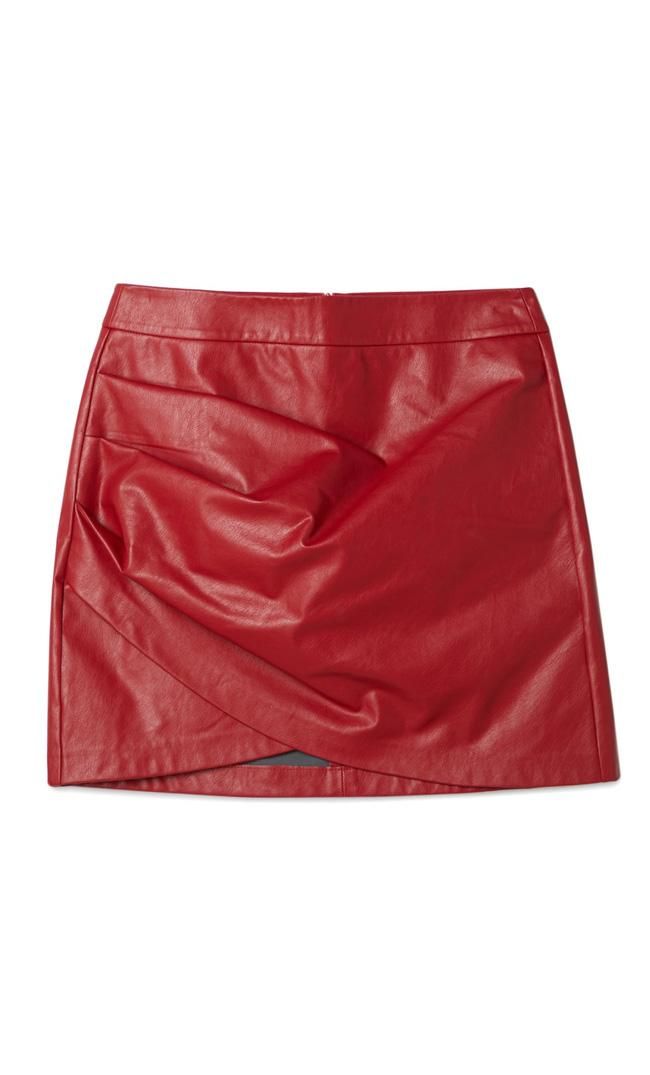 Falda pareo efecto piel, de Stradivarius
