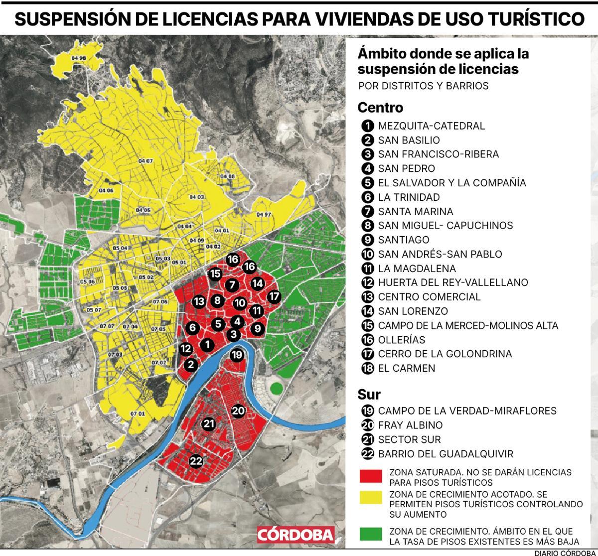 Gráfico de suspensión de viviendas turisticas 22.03.2025