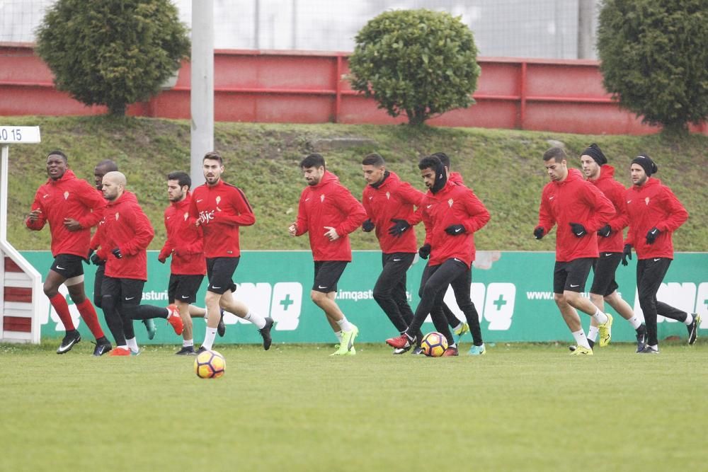 Entrenamiento del Real Sporting