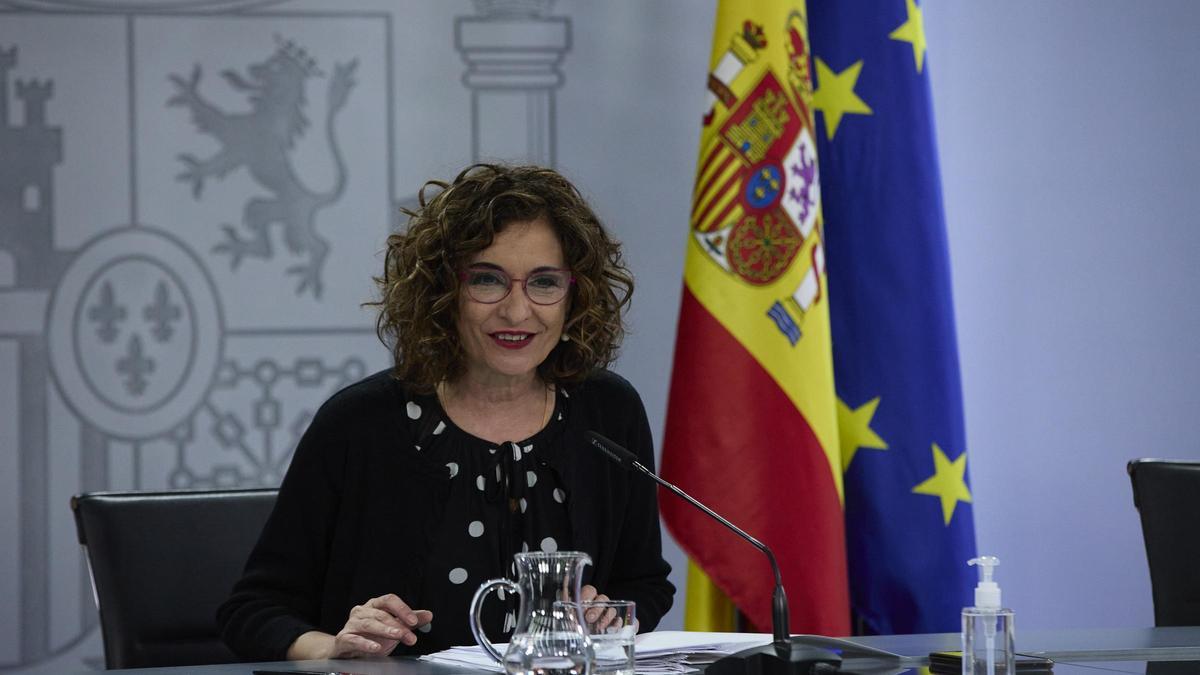 La ministra portavoz y ministra de Hacienda, María Jesús Montero.