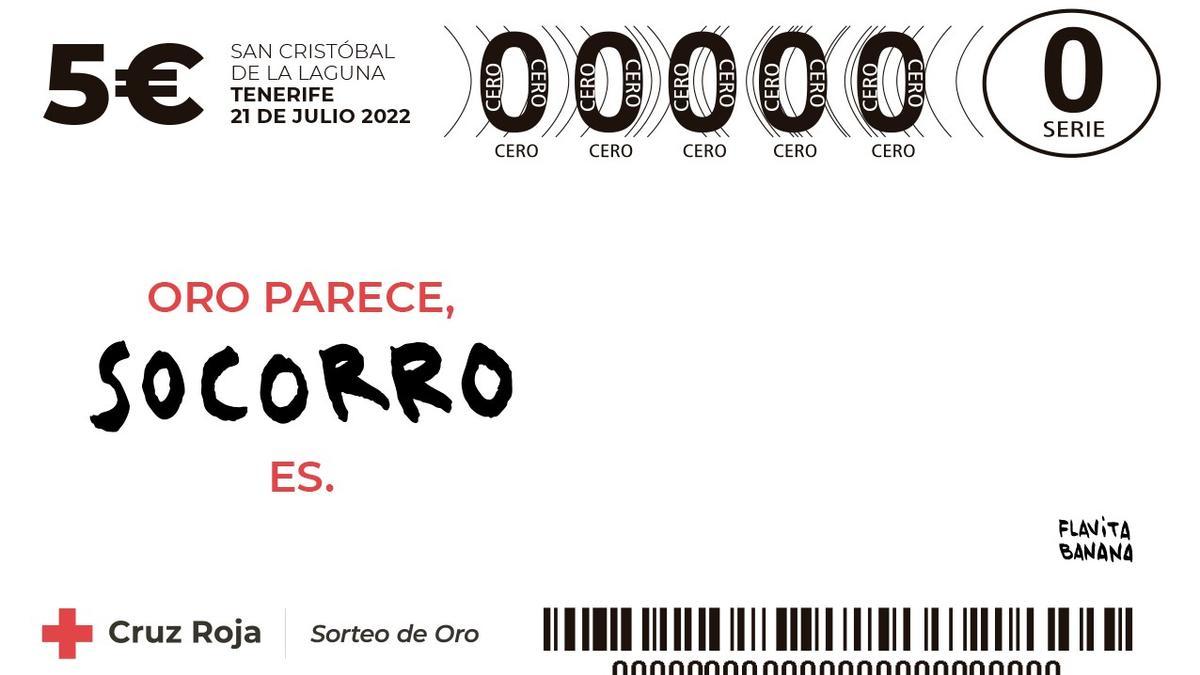 Boleto del Sorteo del Oro de la Cruz Roja 2022