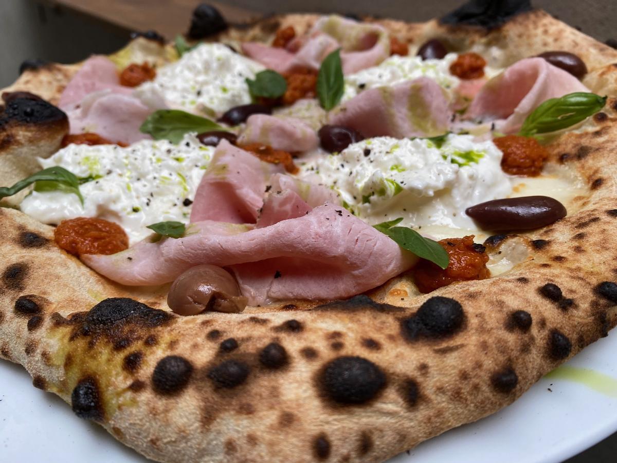 Una de las pizzas del restaurante Sartoria Panatieri.