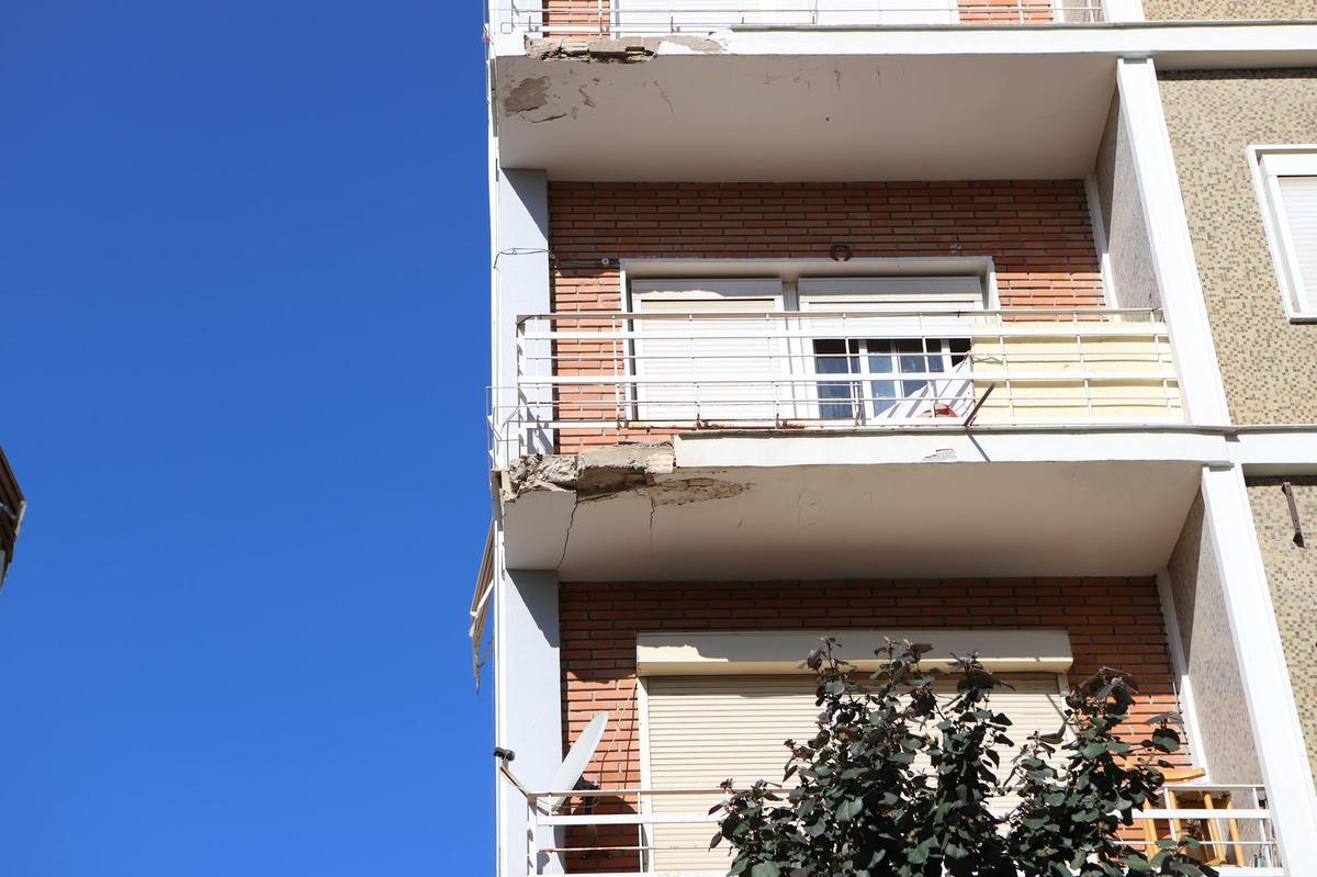 Estado de algunos de los balcones.