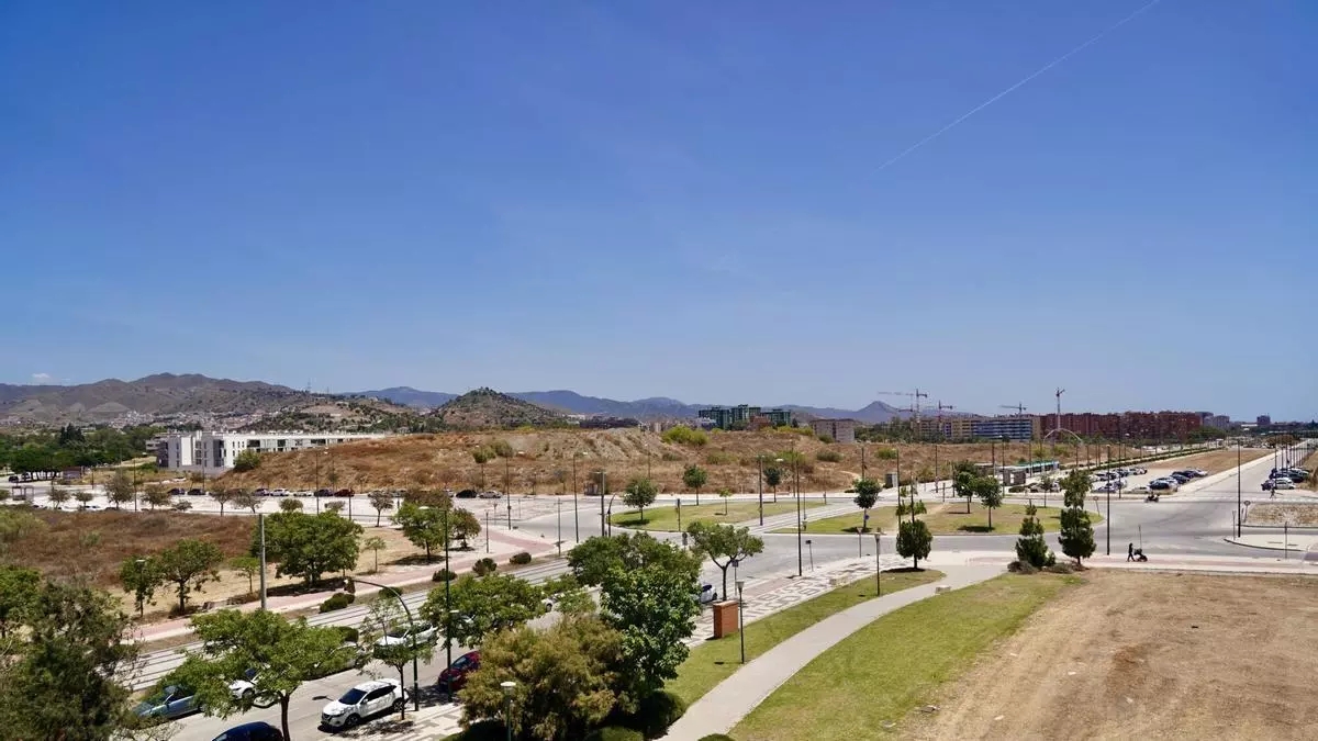 Estos son los terrenos en los que se construirá el nuevo estadio del Málaga CF en la ampliación de la Universidad