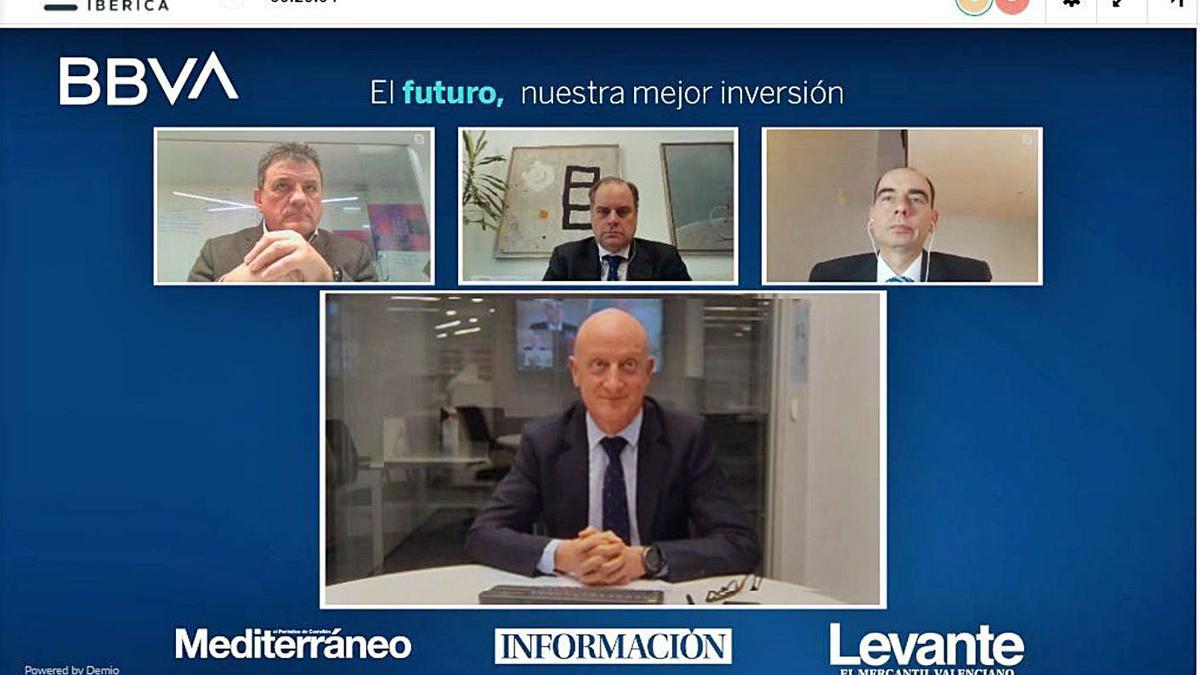 Un momento de la mesa de debate celebrada en el evento online de Prensa Ibérica y BBVA. | INFORMACIÓN