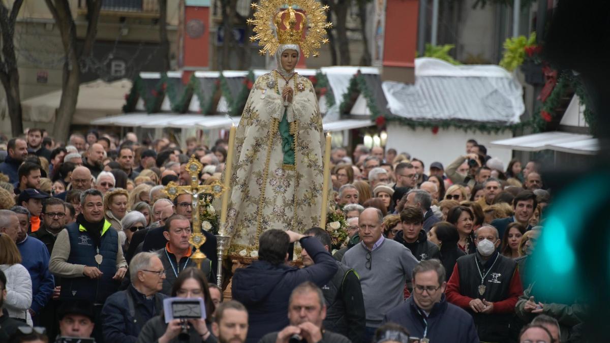 Así celebró Elche en diciembre que la Casa de la Virgen está restaurada