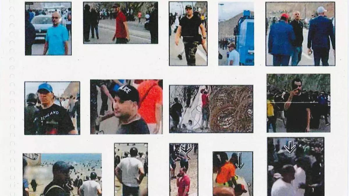 Recopilación fotográfica de presuntos agentes marroquíes no uniformados.