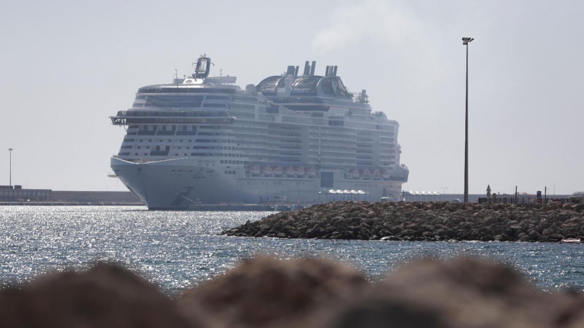 El MSC Grandiosa, Ãºltimo crucero que llegÃ³ a Palma el pasado 10 de marzo.