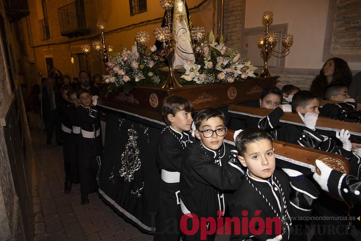 Los niños toman las calles de Caravaca en la procesión de Lunes Santo