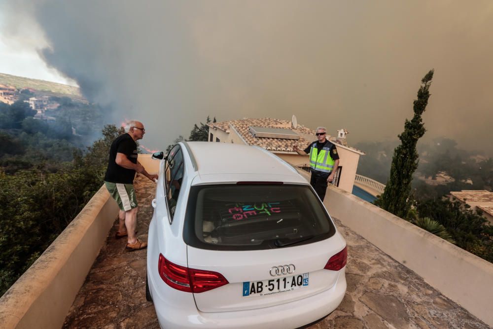 Incendio en Jávea