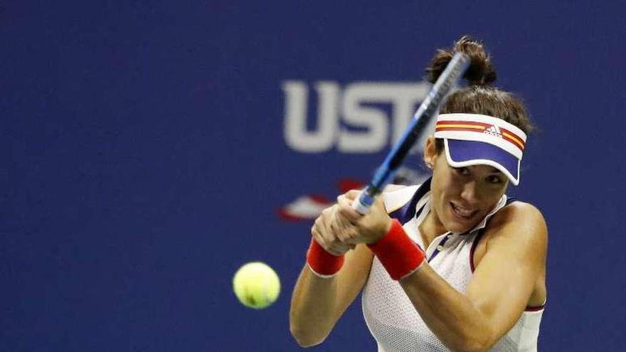 Muguruza, en un partido del pasado US Open.