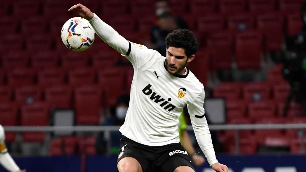 Guedes, durante un partido de la temporada pasada