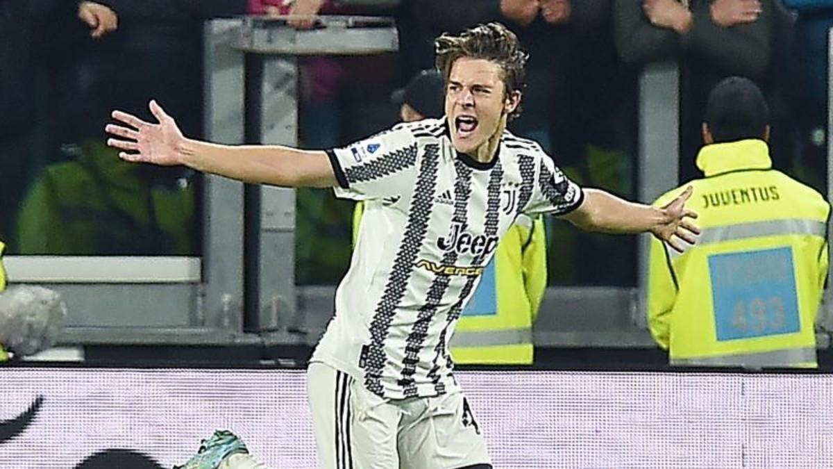 Fagioli celebra un gol con la Juventus
