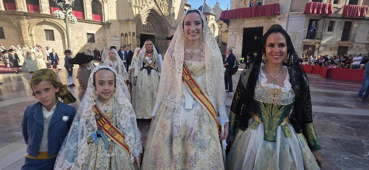 Carla Yago, en la Procesión de la Virgen