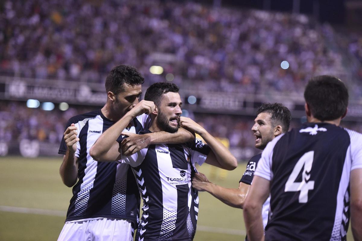 El último ascenso en Castalia fue el de 2018 a Segunda B, con el gol de David Colomer.