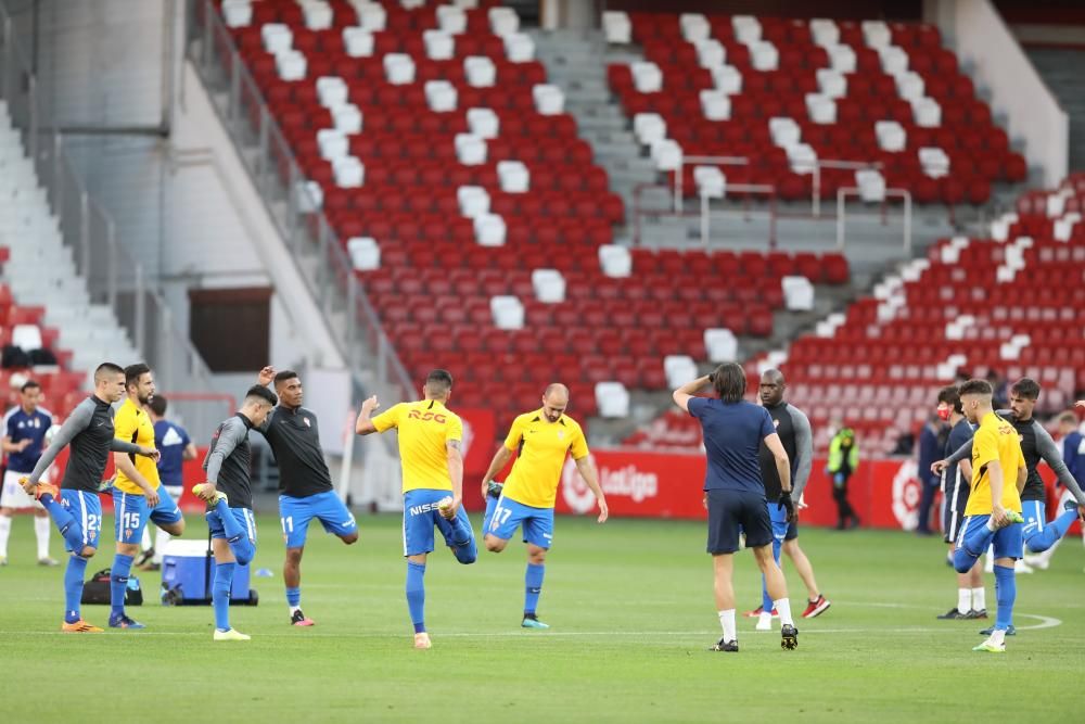 Fútbol: Así fue el Sporting-Oviedo disputado en El Molinón