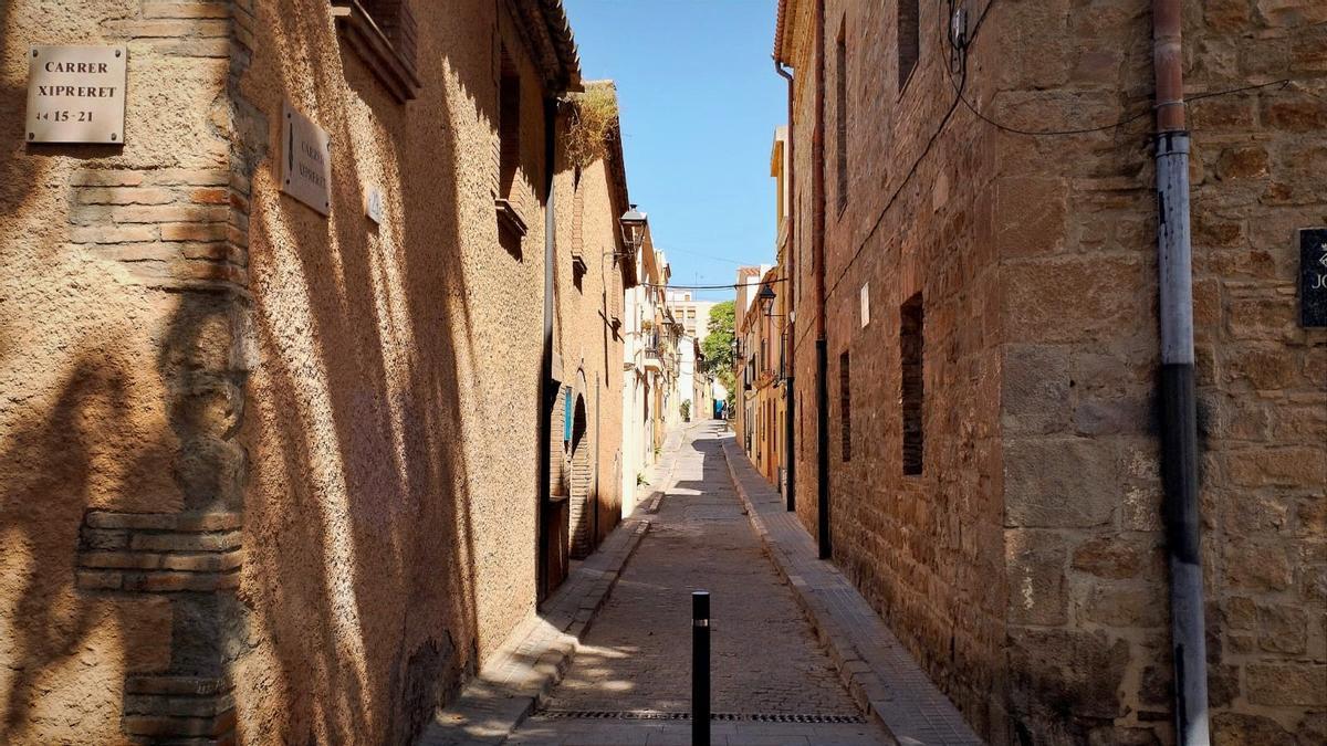 La calle Xiprerer de L'Hospitalet de Llobregat.