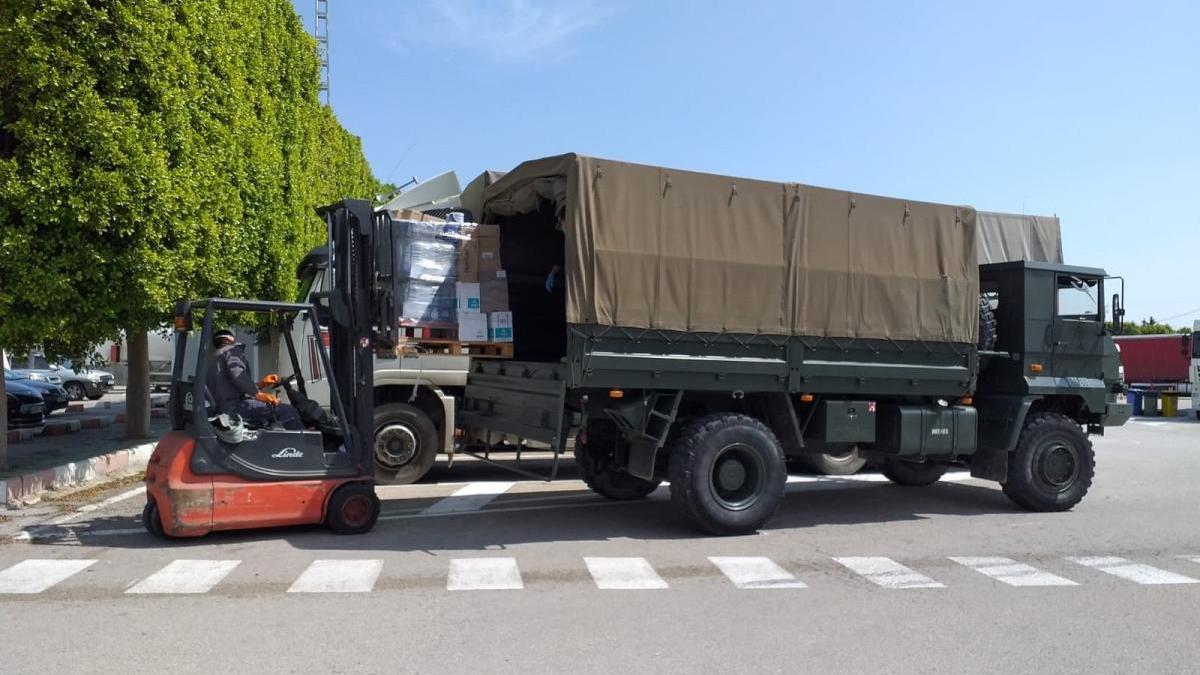 El Ejército repartirá 60 toneladas de alimentos en la Región