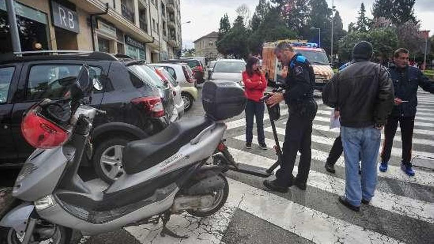 El accidente de tráfico se produjo en Juan Carlos I. // Iñaki Abella