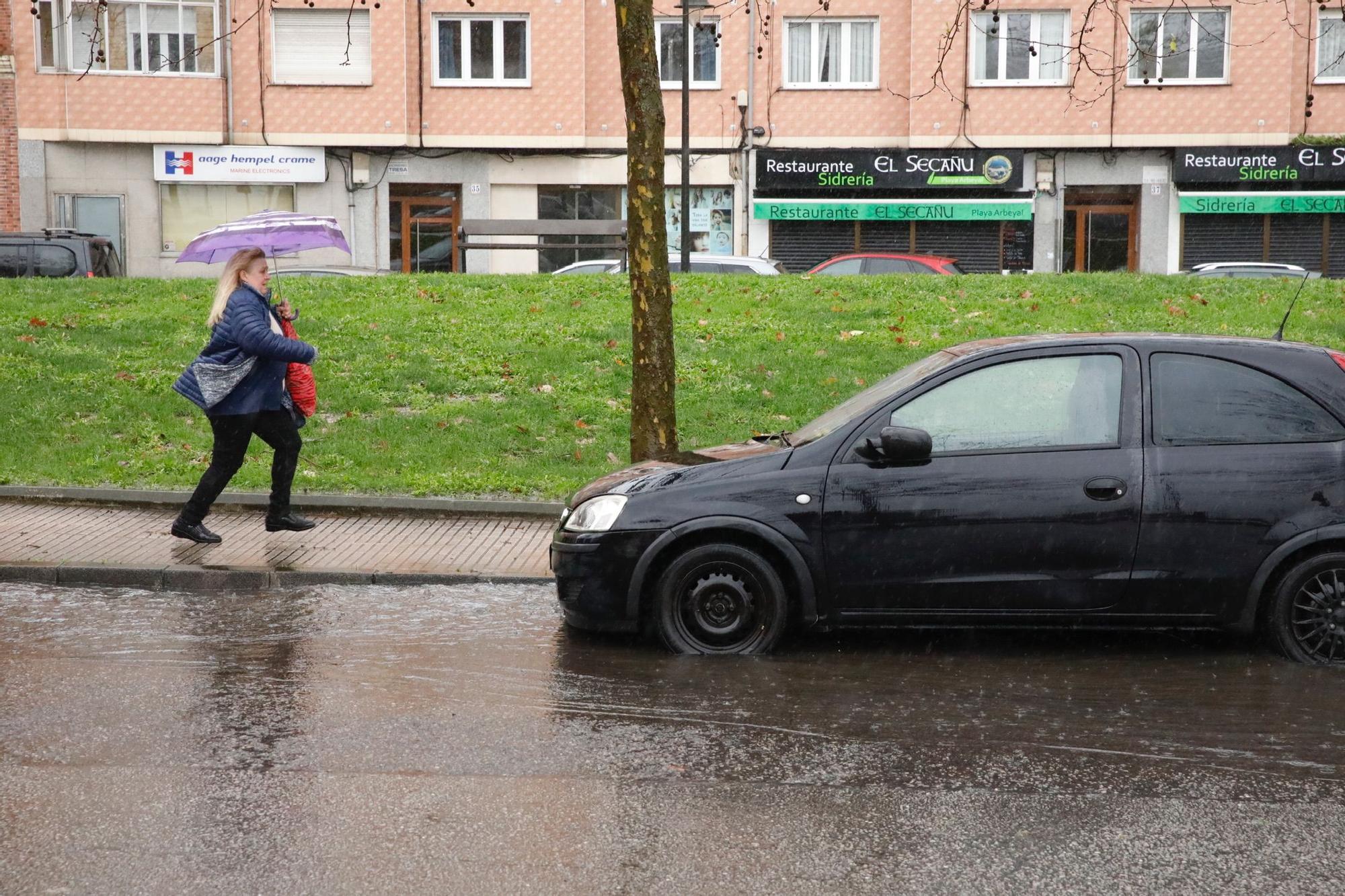 Temporal en Gijón