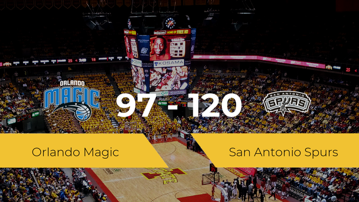 San Antonio Spurs vence a Orlando Magic por 97-120