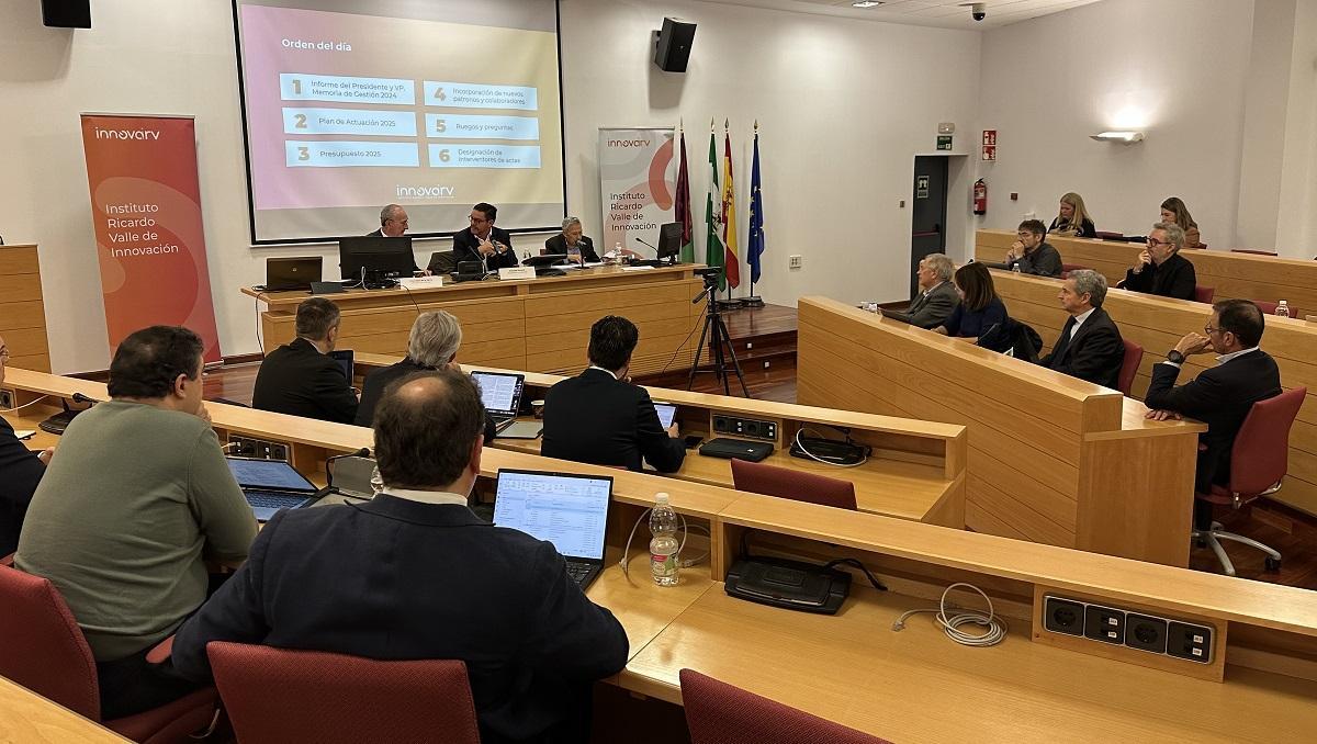 Una reunión del patronato de Innova IRV, en el PTA de Málaga.
