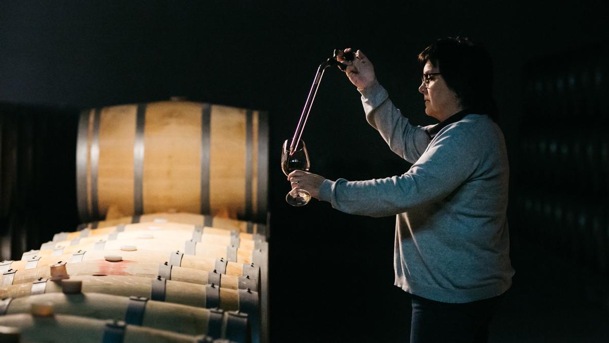 Ana Barrón, enóloga de la bodega riojana Marqués de Vargas.