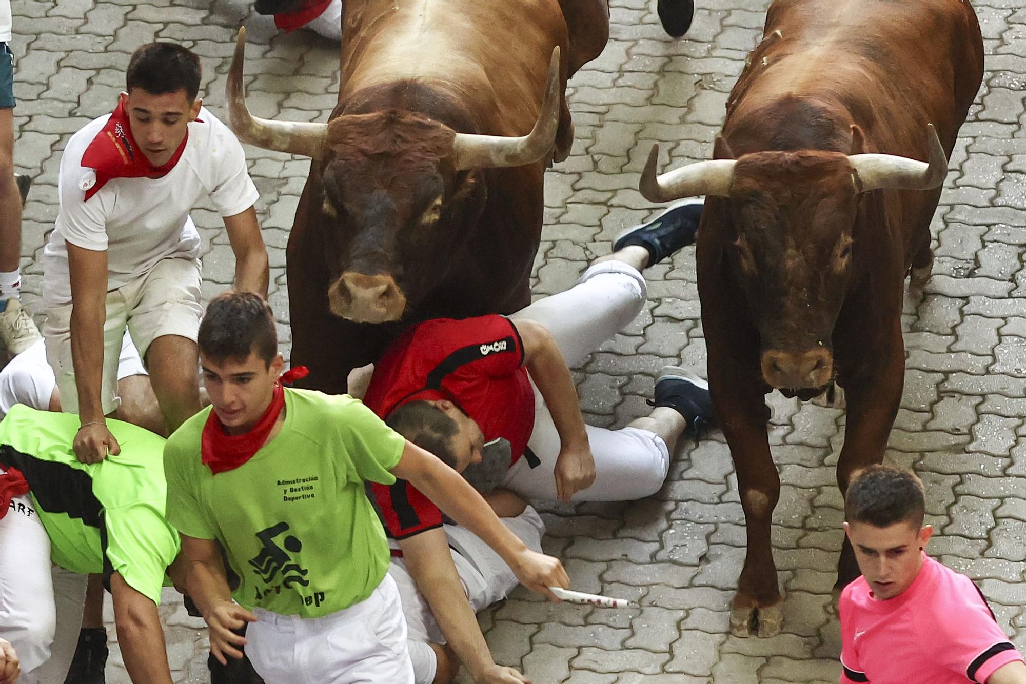 El octavo encierro de los Sanfermines 2022, en imágenes