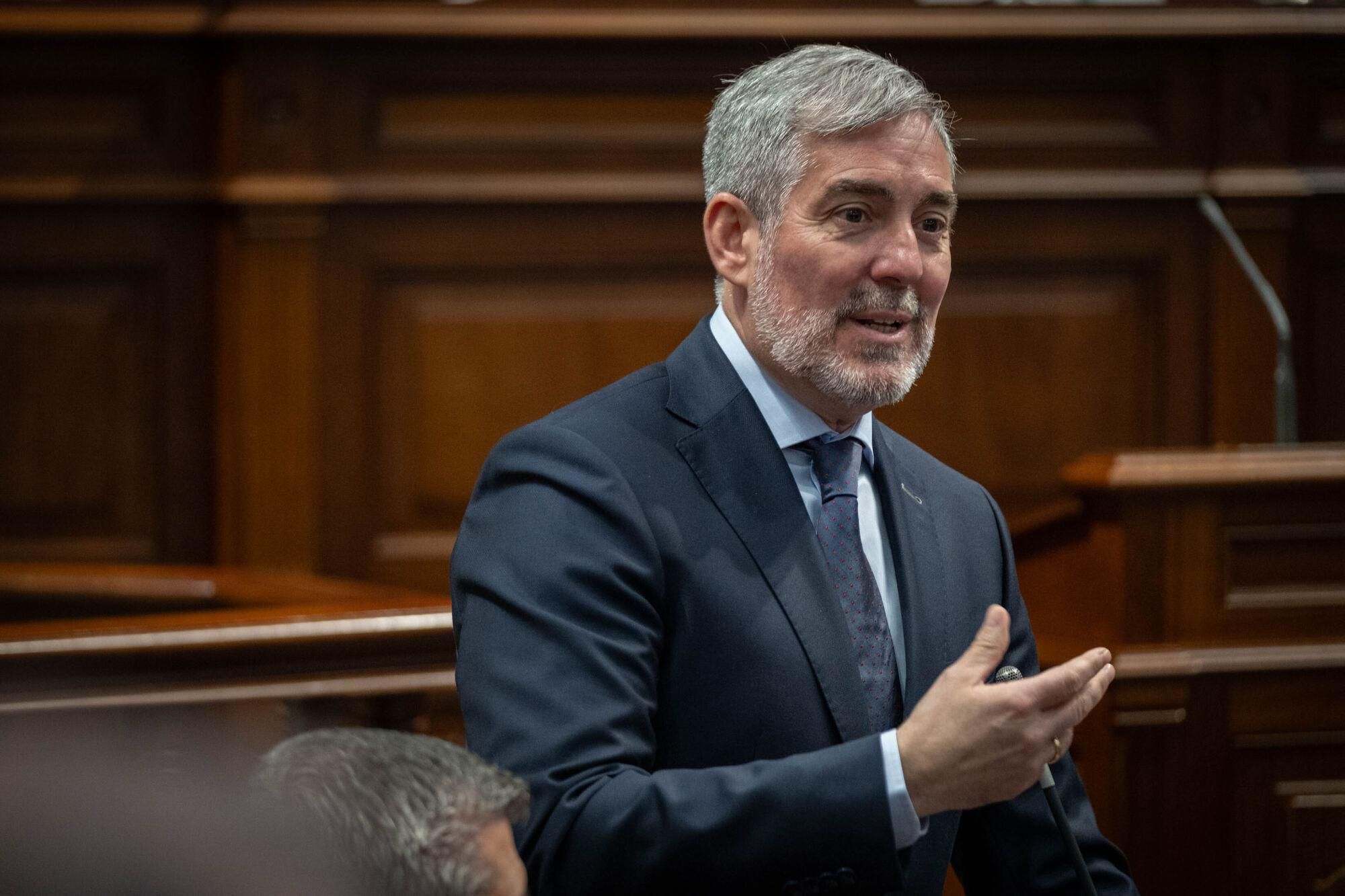 Pleno del Parlamento de Canarias.