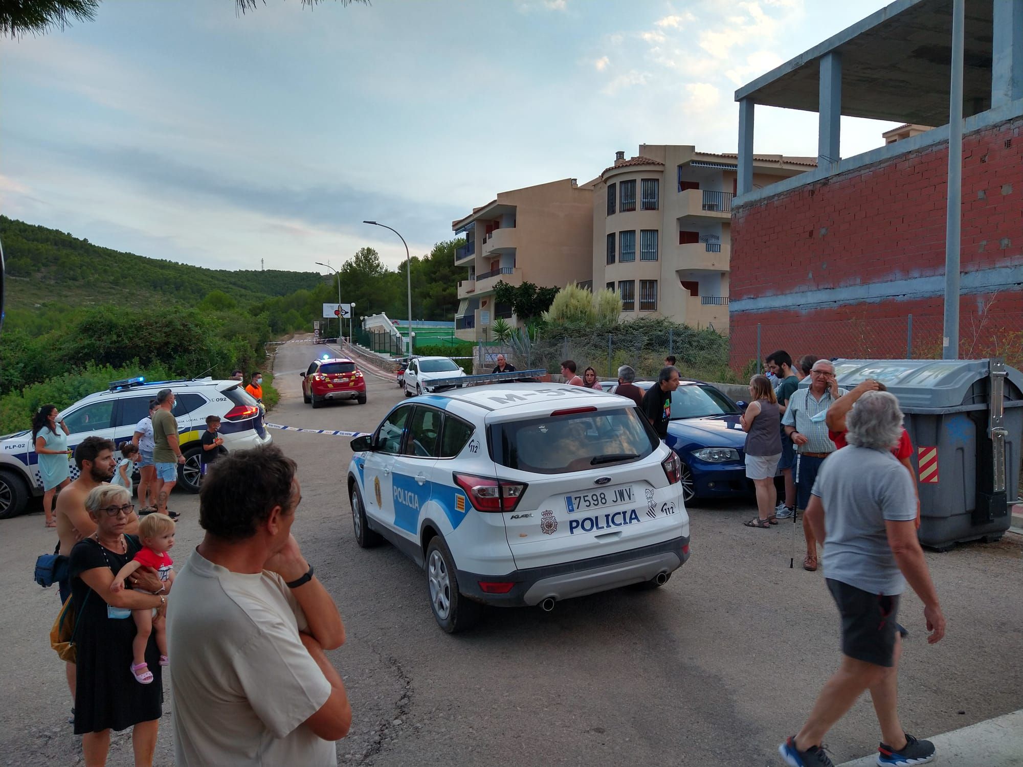 Derrumbe edificio en Peñíscola