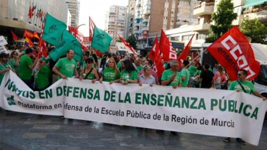 Manifestación en defensa de la Educación