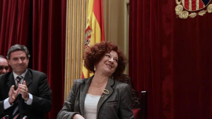 Rado, tras ser elegida presidenta del Parlament en 2010.