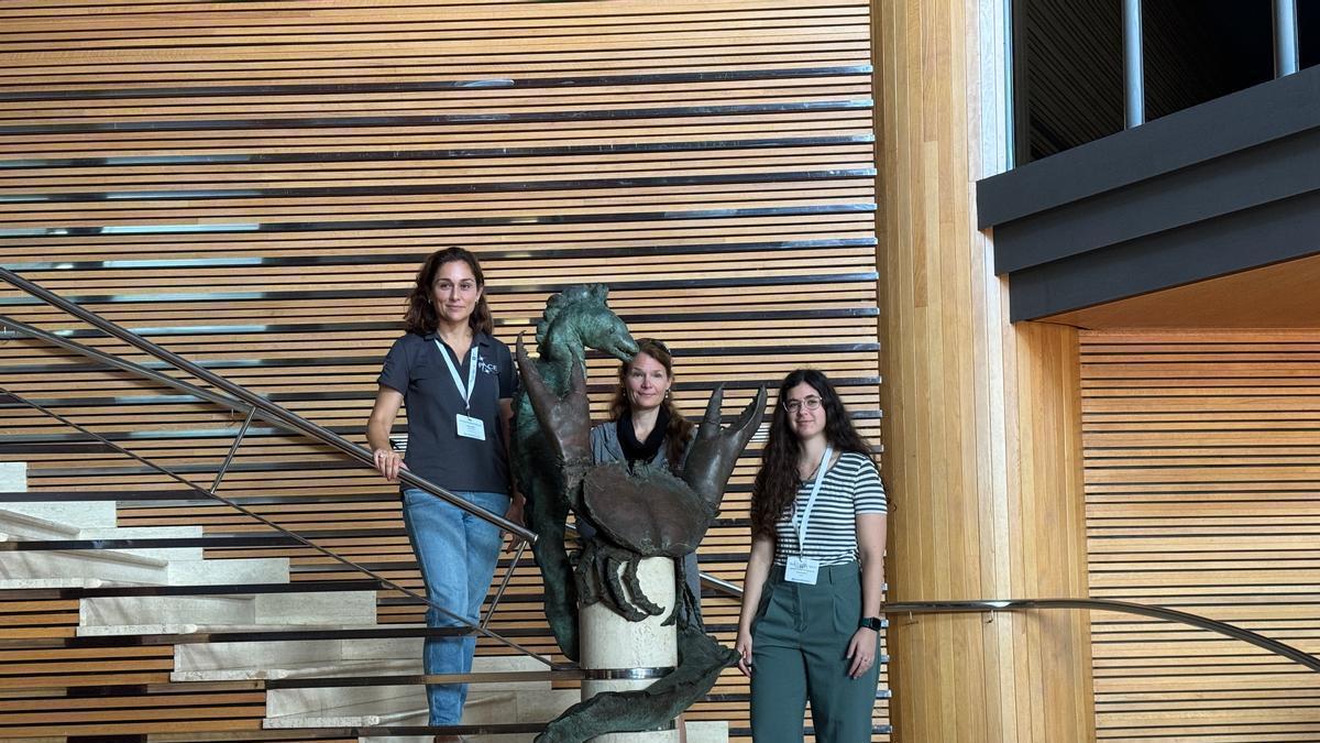 De izquierda a derecha, Violeta Sanjuan Calzado, Laura Lorenzoni y Marina Gutiérrez García.