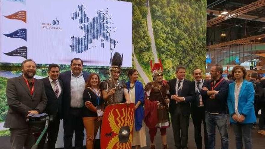 Representantes de las ciudades romanas atlánticas en Fitur.