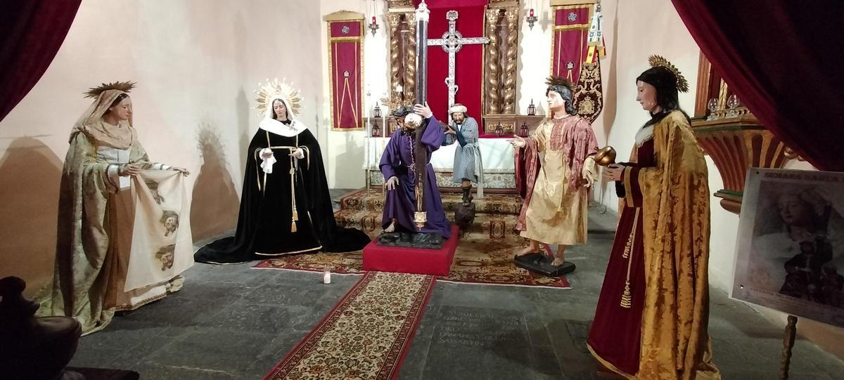 Las cinco imágenes en la parroquia de Santo Domingo de Guzmán.