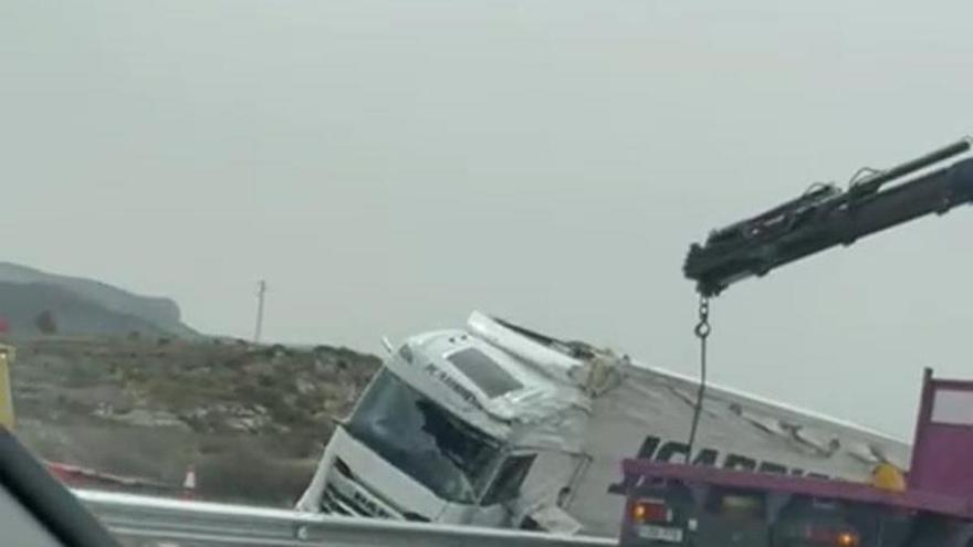 Aparatoso accidente en la autovía A-31