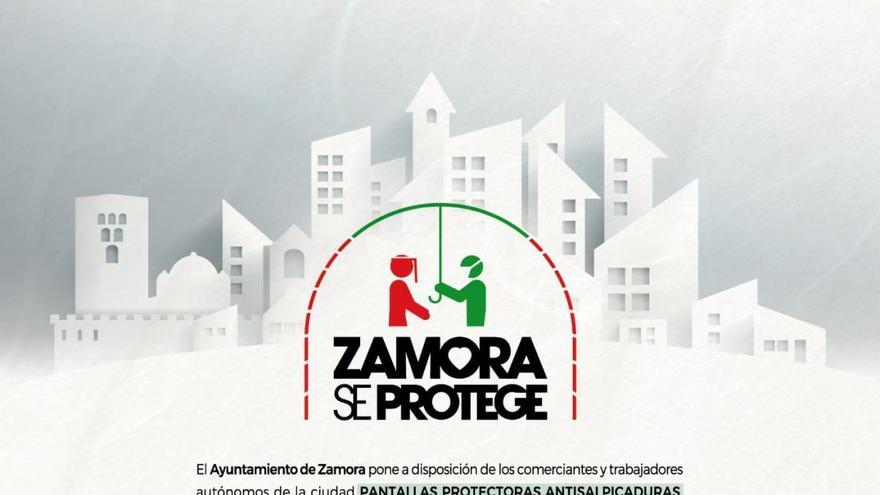 El Ayuntamiento de Zamora entrega pantallas protectoras a los comerciantes